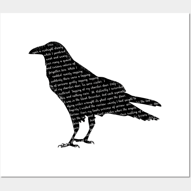 Edgar Allan Poe The Raven Nevermore Gift Wall Art by grendelfly73
